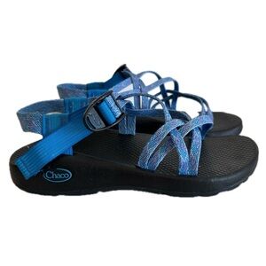 Chaco ZX / 1 Outdoor Hiking Beach Water Sandal Blue Strappy Women 8